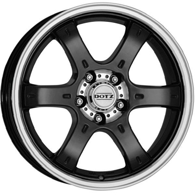 Dotz Crunch Black & Polished 8x16" 5x114.3 ET35 Ø71.5