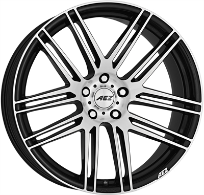 Aez Cliff Black & Polished 8x18" 5x112 ET48 Ø70