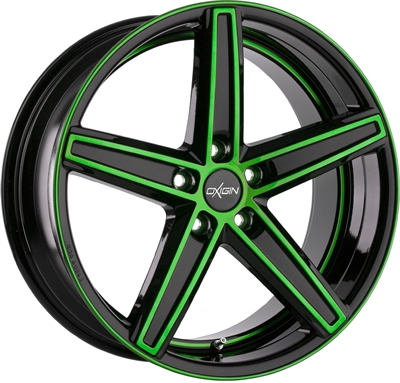 Oxigin 18 Concave Neon Green Polished 8.5x18" 5x114.3 ET42 Ø72.6