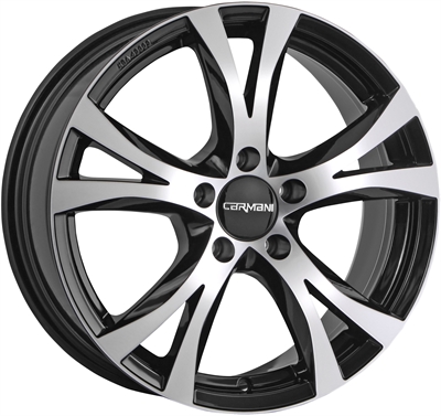 Carmani 9 Compete Black Polished 6.5x15" 5x100 ET38 Ø57