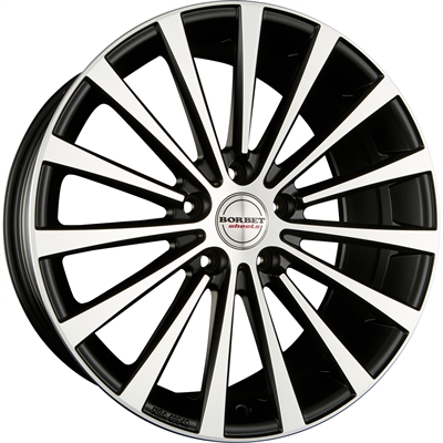 Borbet Blx Black Polished Matt 8.5x20" 5x112 ET24 Ø66.6