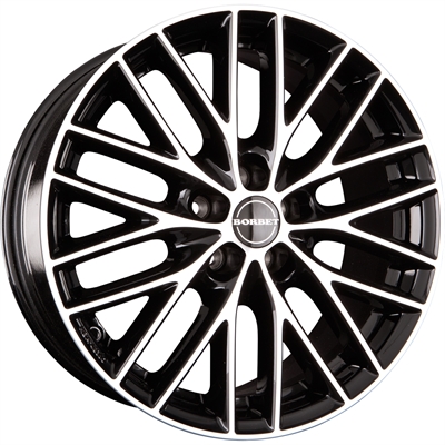 Borbet Bs5 Black Polished 7x16" 5x112 ET38 Ø72.6