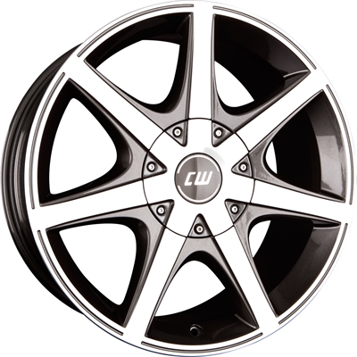Borbet Cwe Mistral Anthracite Polished 8.5x18" 5x130 ET30 Ø84