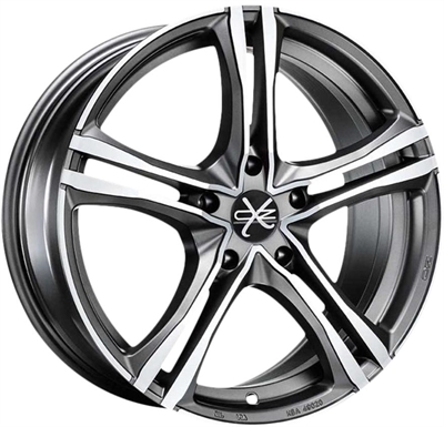 Oz Racing X5b Matt Graphite Diamond Cut 8x19" 5x114.3 ET45 Ø75
