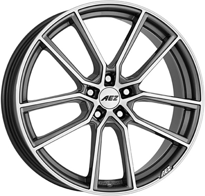 Aez Raise Gunmetal & Polished 7.5x18" 5x112 ET52 Ø66.6