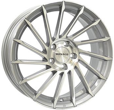 Monaco Turbine Light Gray Polished 8x18" 5x108 ET45 Ø63.3