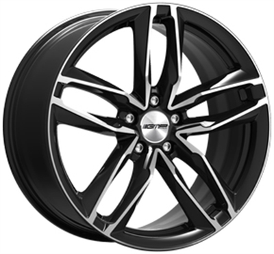 Gmp Atom Black Polished 7.5x17" 5x112 ET35 Ø66.6