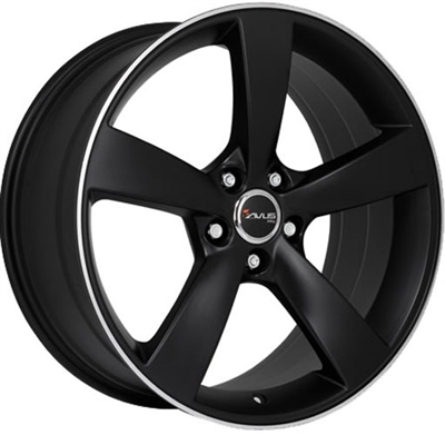 Avus Af10 Matt Black Polished 10x21" 5x112 ET50 Ø66.4