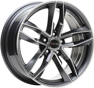 Avus Af16 Anthracite Polished 8x18" 5x112 ET25 Ø66.6