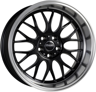 Ocean Super Dtm Black Polish Lip 8.5x18" 5x108 ET6 Ø65