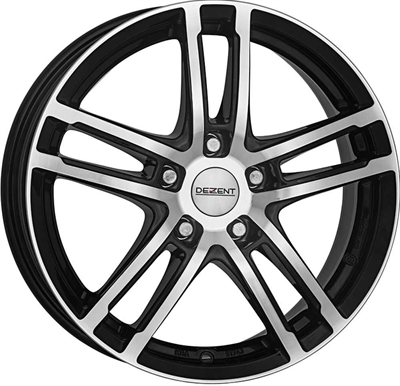 Dezent Tz Black & Polished 7x17" 5x114.3 ET48 Ø71.6