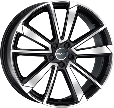Mak Fivestar Black Mirror 8.5x20" 5x108 ET35 Ø63.3