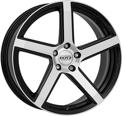 Dotz Cp5 Black - Polished 7x17" 4x108 ET15 Ø65