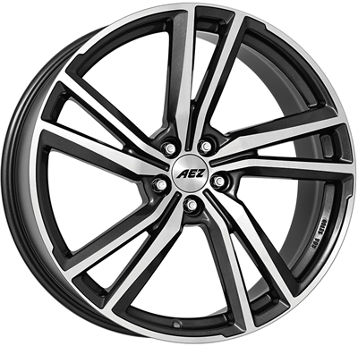 Aez North Gunmetal & Polished 8.5x20" 5x112 ET45 Ø70