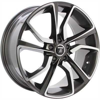 Barotelli St-6 Anthracite Polished 8.5x20" 5x114.3 ET45 Ø67.1
