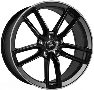 Keskin Kt21 Elegant Matt Black - Lip Polished 7.5x17" 5x112 ET30 Ø66.6