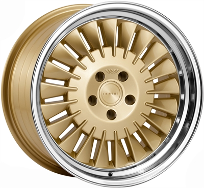 Ispiri Wheels Csr1d Vintage Gold - Polished Lip 8.5x18" 5x112 ET42 Ø66.6