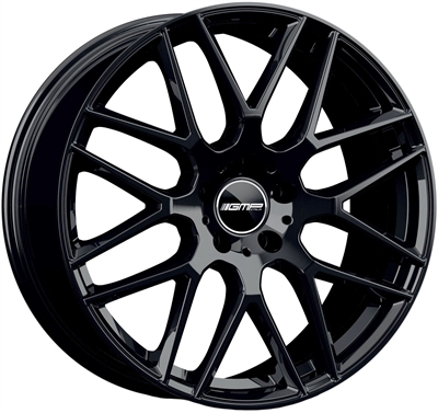 Gmp Berghem Glossy Black 8.5x20" 5x112 ET45 Ø66.6