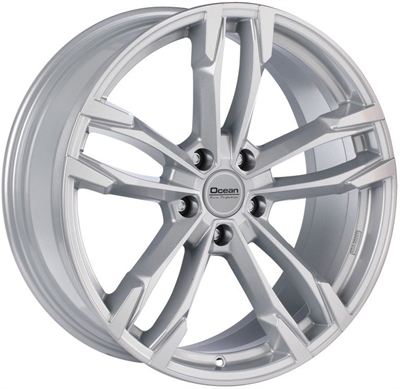 Ocean F5 Silver 8.5x19" 5x120 ET34 Ø72.6