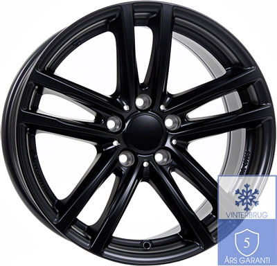 Rial X10 Matt Black 7x16" 5x112 ET52 Ø66.6