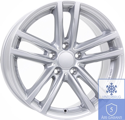 Rial X10 Polar Silver 7x16" 5x120 ET40 Ø72.6